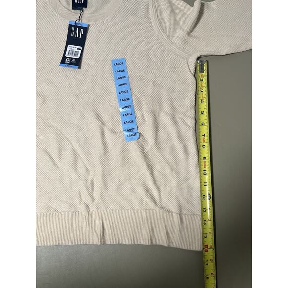 Gap Women’s Seedstitch Sweater NWT Size L Oyster Gray - Picture 8 of 9